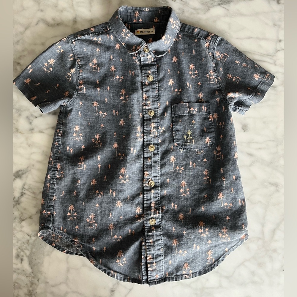 Marine Layer Mini Button Down Shirt